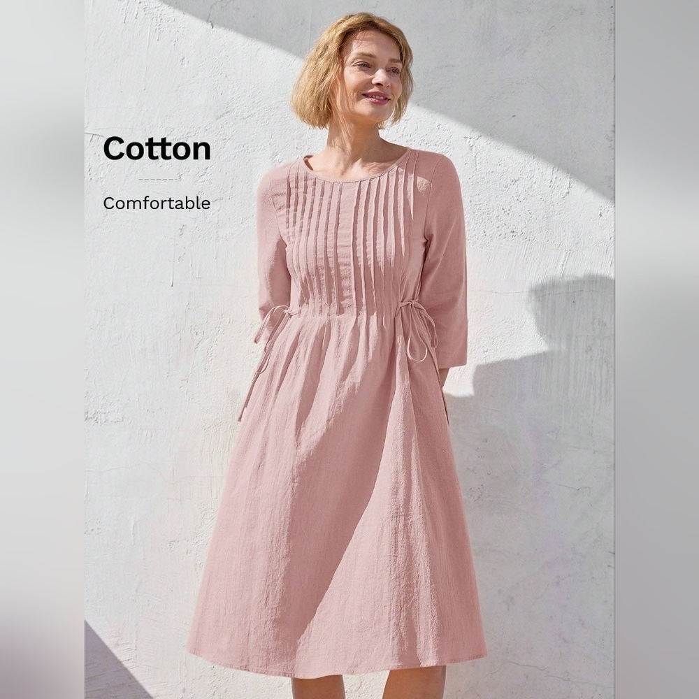 Cotton Pink Women's Dress